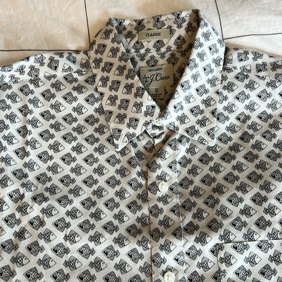 J Crew Linen Button Up - Picture 2 of 3